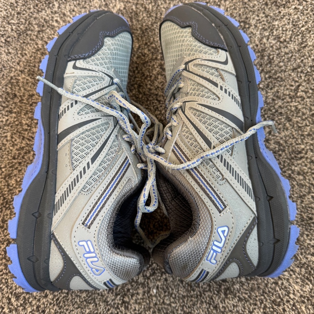 FILA Northampton Trail Running Hiking Shoes Women's 8.5 Gray Sneakers Walking - Picture 6 of 8